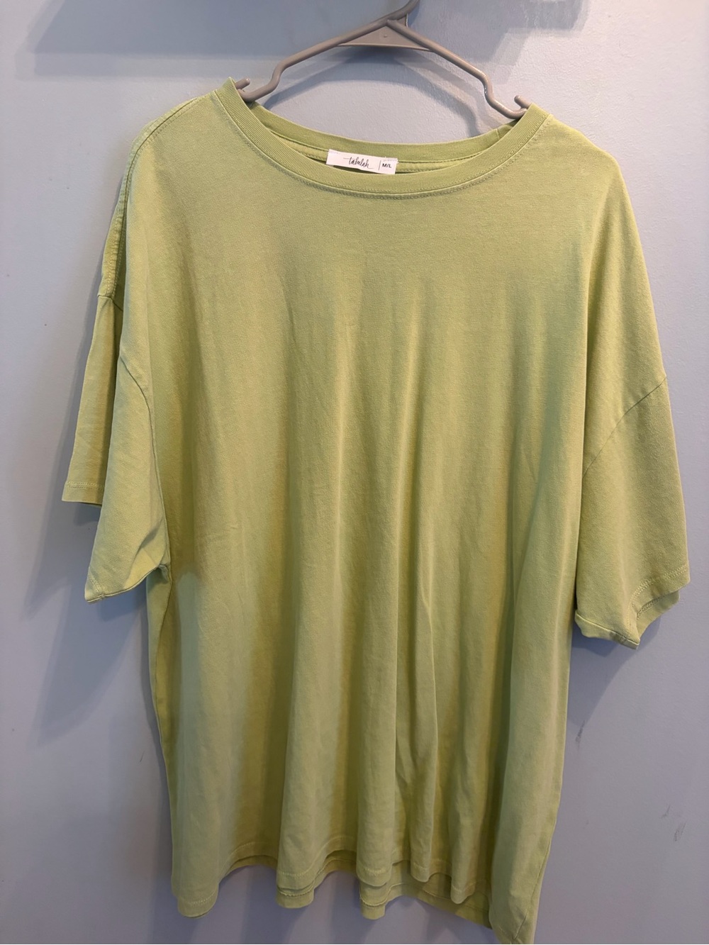 Light Lime Green Oversized Tee